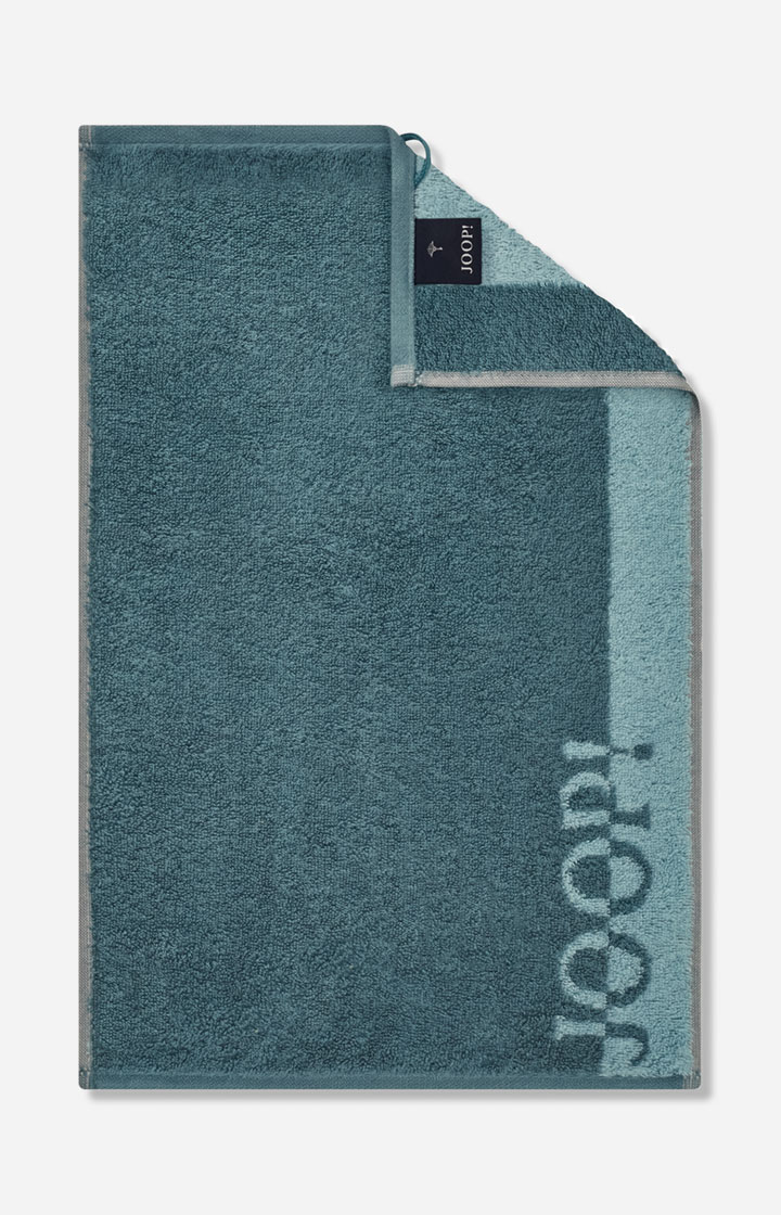 Ręcznik dla gości JOOP! TONE DOUBLEFACE w kolorze aqua