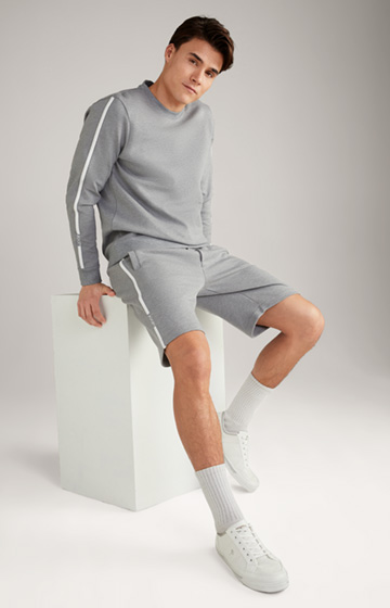 Sasori sweat shorts in mélange grey