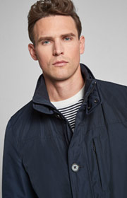 Wattierter Mantel Dannie in Dark Navy 