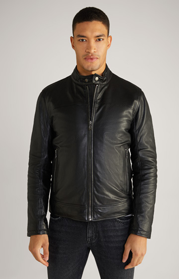 Cleary Leather Jacket in Black
