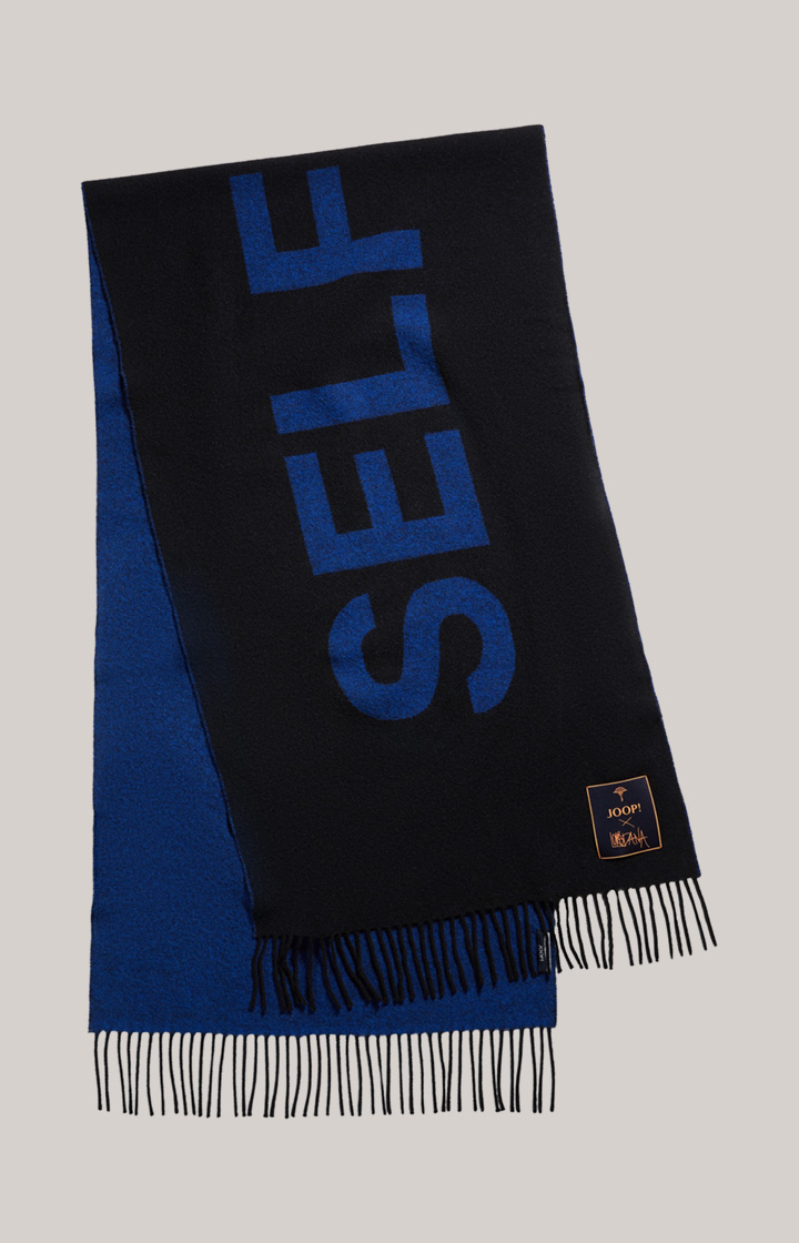 Unisex-Schal in Schwarz/Blau