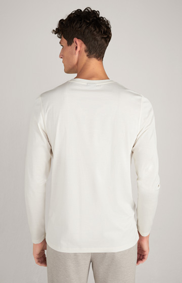 Koszulka z długim rękawem w kolorze złamanej bieli