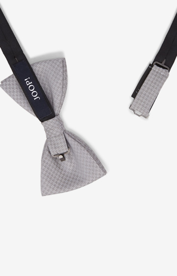 Fliege in Pastellgrau gemustert