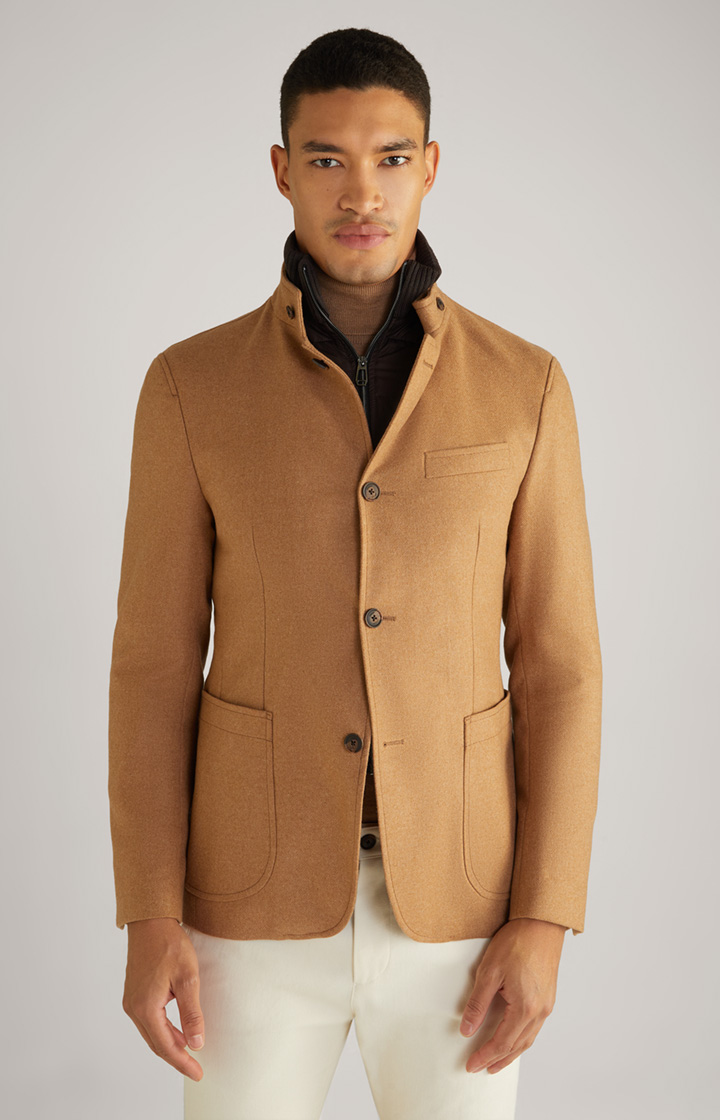 Hectar Wool Mix Jacket in Brown