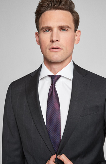 Anzug Finch-Brad in Anthrazit gemustert