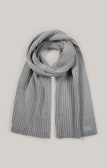 Francis Knitted Scarf in Grey