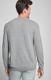 Pullover Nero in Grau meliert