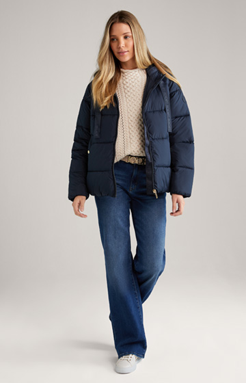 Quilted Jacket in Navy