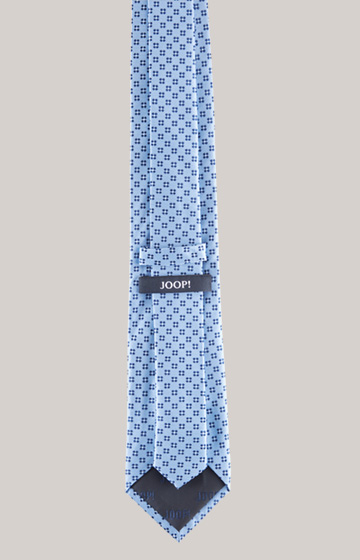 Silk Tie in a Blue Pattern