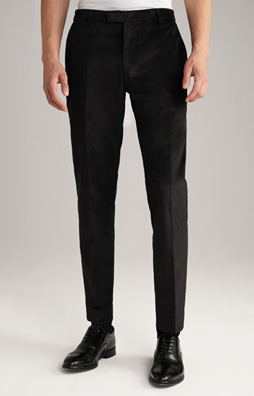 Blayr Velvet Suit Pants in Black