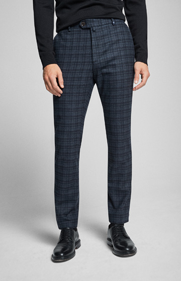 Hose Hank in Dunkelblau kariert