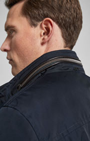 Wattierter Mantel Dannie in Dark Navy 