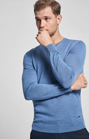 Pullover Damien in Hellblau