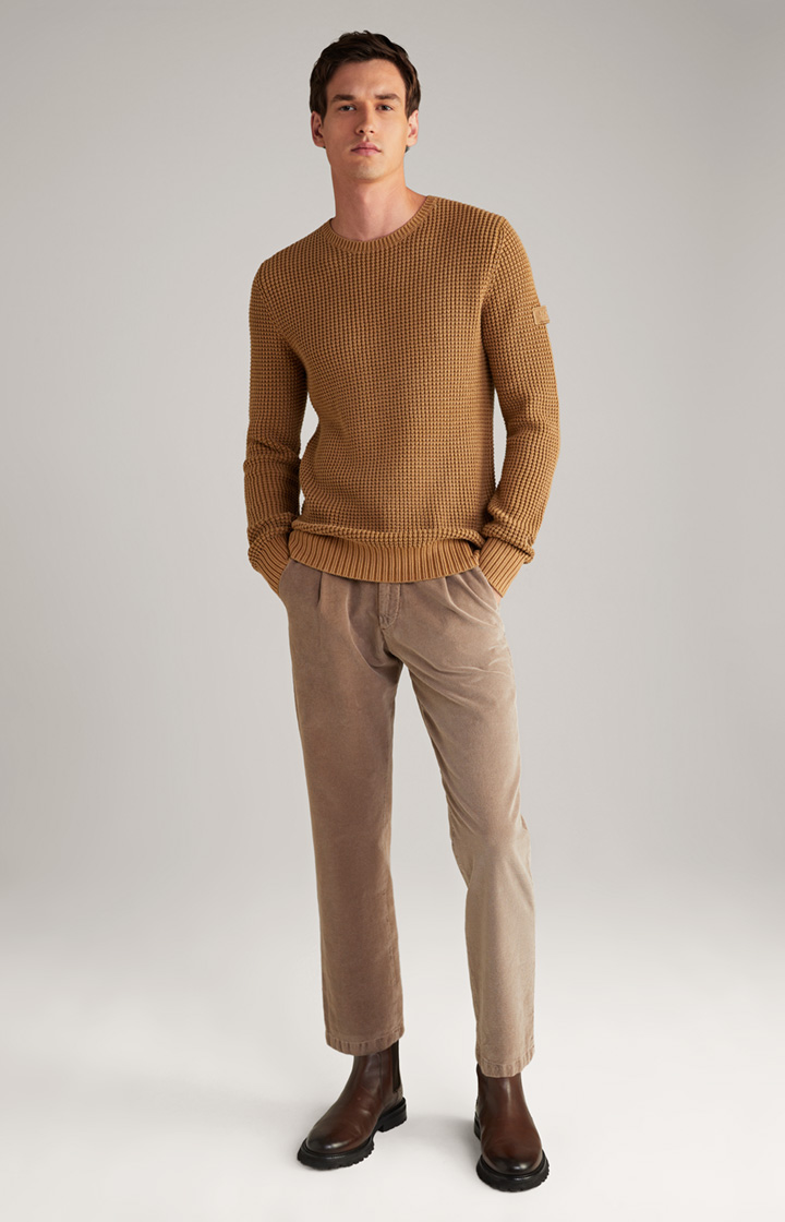 Hadriano Knitted Jumper in Camel