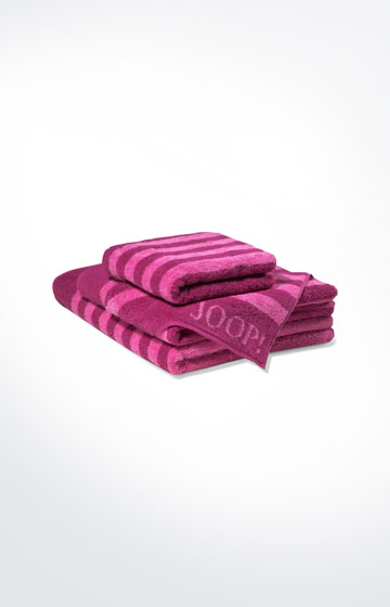 Frottierserie Classic Stripes, Cassis