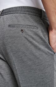 Jersey-Hose Energy in Mittelgrau meliert