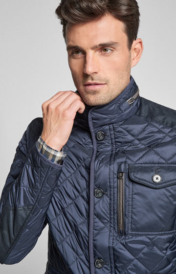 Steppjacke Clint in Dunkelblau