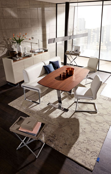 Small Homeline side table, grey-pink