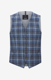 Weste Wackno in Blau kariert