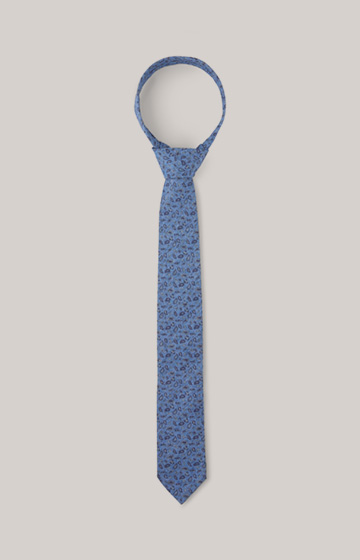 Krawatte in Blau/Dunkelblau gemustert