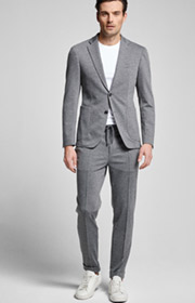 Sakko Hoverest in Mittelgrau meliert