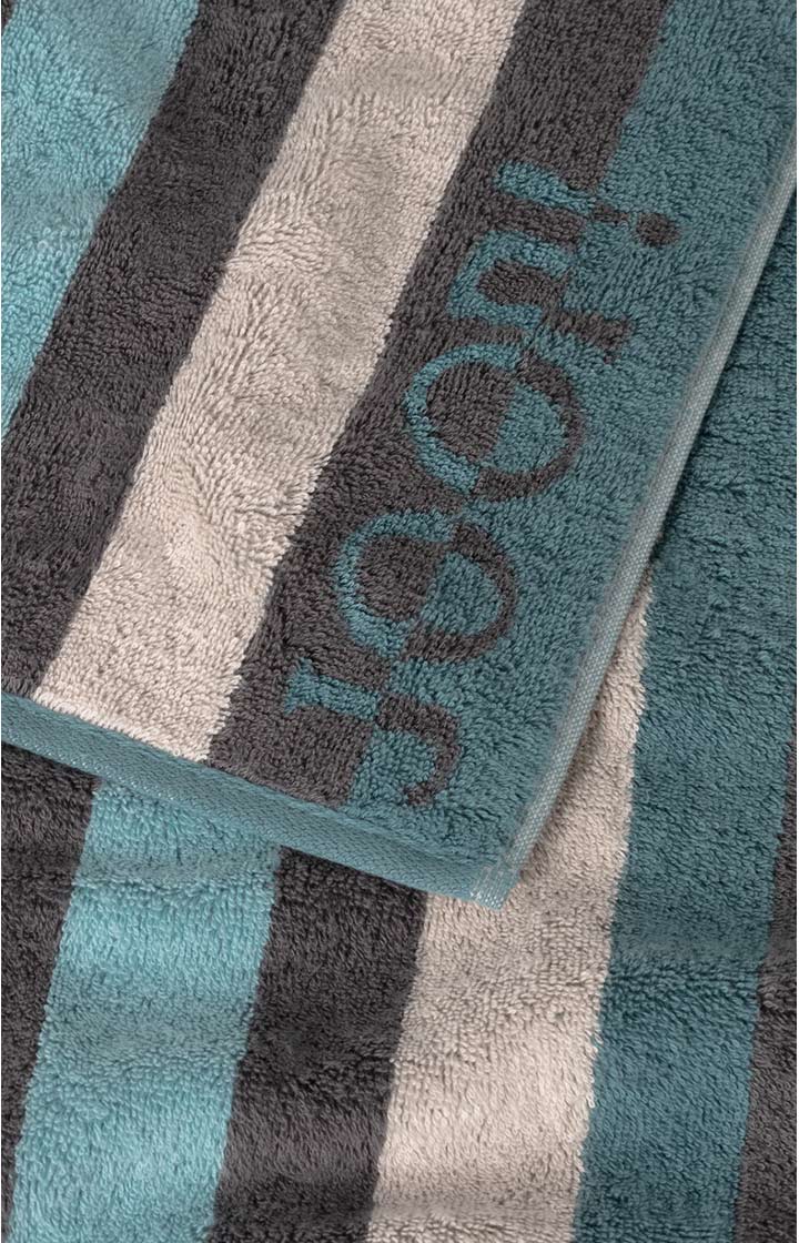 JOOP! TONE STRIPES shower towel in aqua