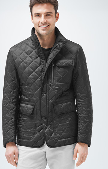 Steppjacke Clint in Schwarz