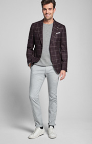 Pullover Nero in Grau meliert