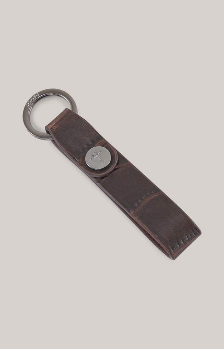 Fano Zethos key ring in dark brown