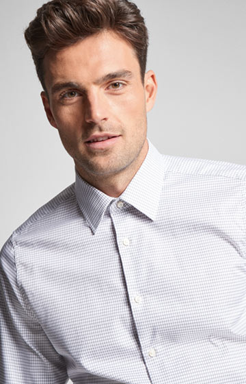 Hemd Pierce in Grau gemustert