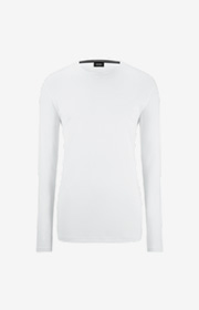 Langarm-Shirt Clifford in Weiß