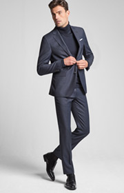 Anzug Finlo-Brake in Dunkelblau kariert