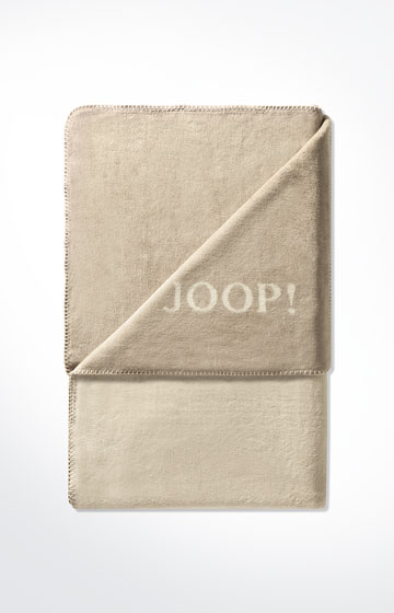 Wohndecke Uni-Doubleface, Sand/Creme