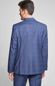 Baukasten-Sakko Finch in Blau kariert