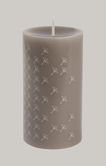 JOOP! FADED CORNFLOWER Pillar Candle in Pebble - Set of 2, height 15 cm