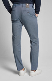 Hose Hanc in Blau gemustert