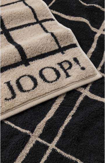 Ręcznik kąpielowy SELECT LAYER marki JOOP! w kolorze hebanowym, 80 x 150 cm