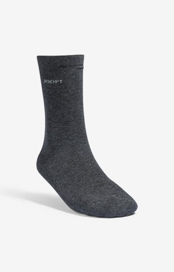 2-pack finest organic cotton socks in dark grey