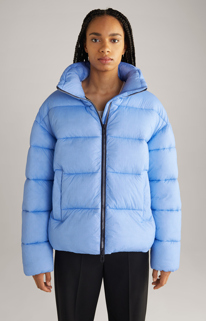 Unisex Quilted Jacket in Light Blue