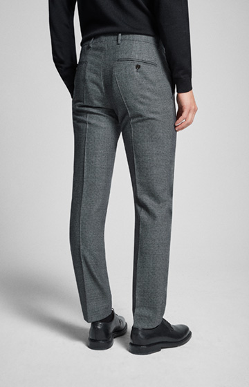 Hose Blayr in Schwarz/Silbergrau gemustert