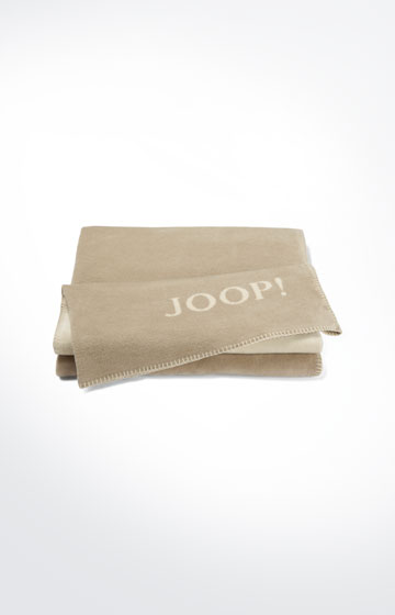 Wohndecke Uni-Doubleface, Sand/Creme
