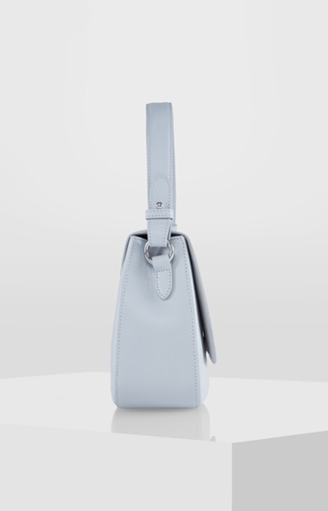 Schultertasche Nausica Esmera in Grau