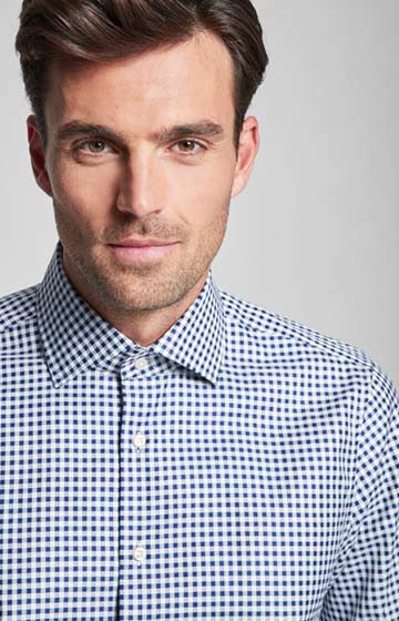 Hemd Mika in Dunkelblau kariert