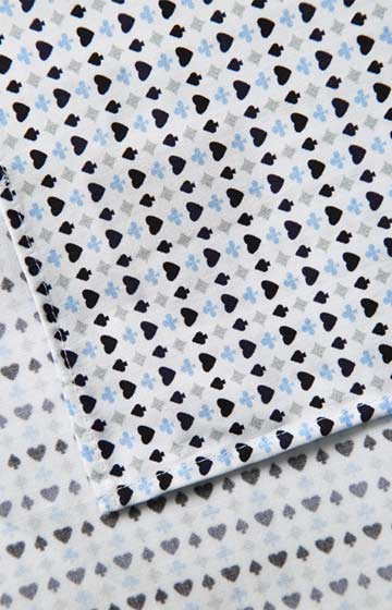 Einstecktuch in Weiß gemustert