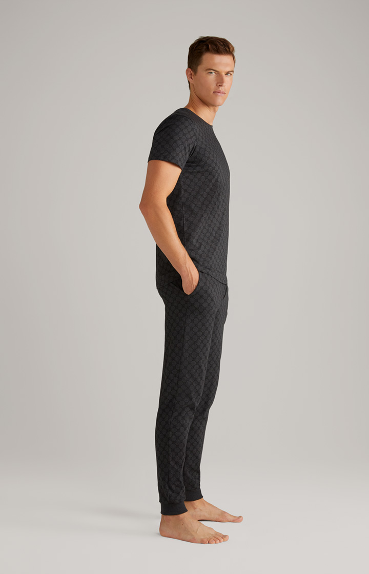 Loungewear T-Shirt in Anthracite Marl