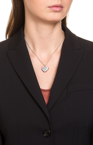 Halskette in Silber/Weiß