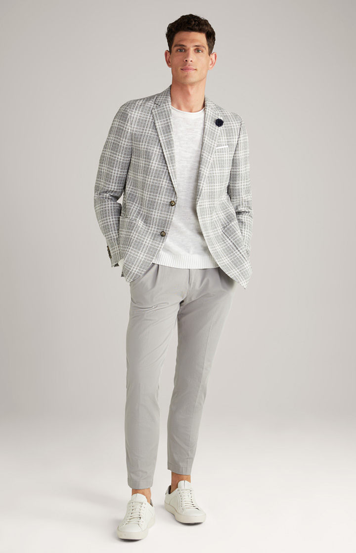 Four Jacket in Light Grey Check