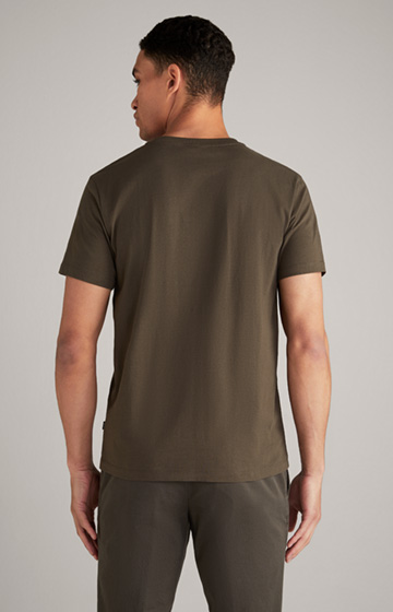 T-shirt Alphis w kolorze brązowym