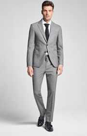 Anzug Hustle-Bax in Anthrazit meliert