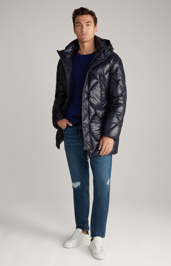 Morito Quilted Coat in Navy